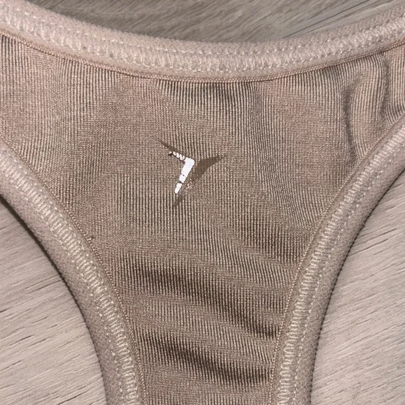 Old Navy Tan and Yellow Sports Bra - Picture 2 of 4